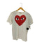 プレイコムデギャルソン PLAY COMME des GARCONS CDG PLAY HEART S/S Tee プレイ ハート グラフィックロゴ プリント クルーネック半袖Tシャツ カットソー メンズ  L